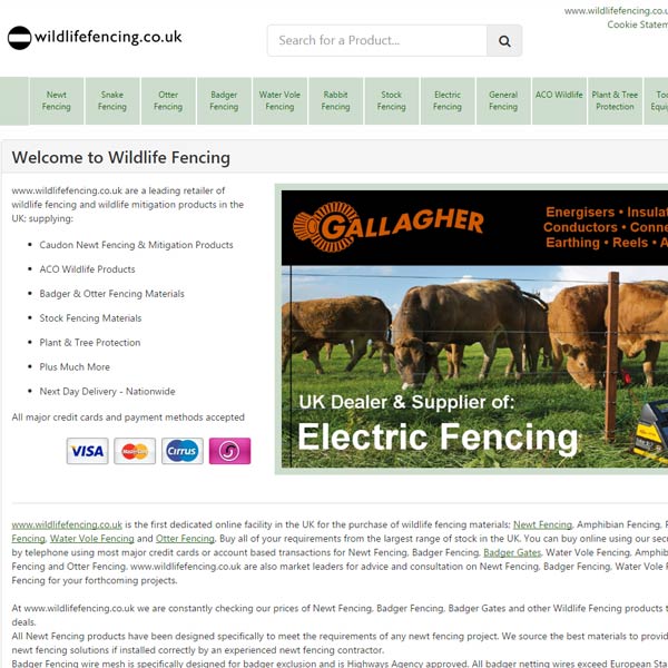 Wildlife Fencing Website